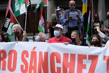 Telde secunda en la capital la concentración por la autodeterminación del pueblo saharaui/TA, Acfi Press y José Manuel García.